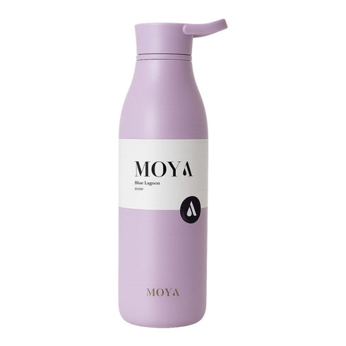 Moya Blue Lagoon 460ml Insulated Water Bottle, Recycled Stainless Steel Bottle with Leakproof Screw Lid