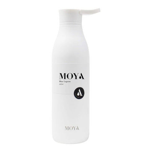 Moya Blue Lagoon 460ml Insulated Water Bottle, Recycled Stainless Steel Bottle with Leakproof Screw Lid