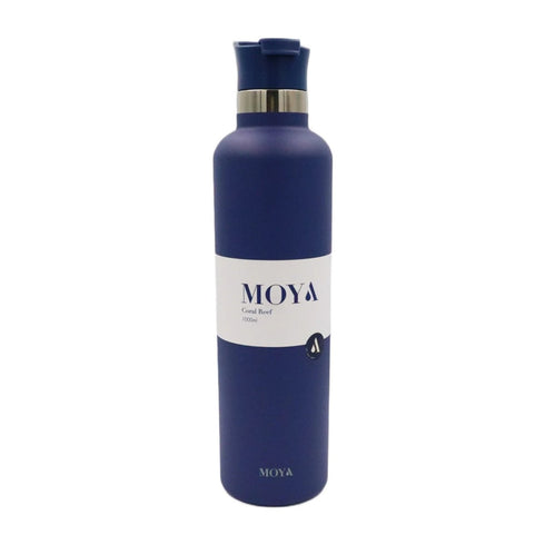 Moya Coral Reef 1L Insulated Water Bottle, Recycled Stainless Steel Bottle that Keeps Drinks Cold for 12 Hours