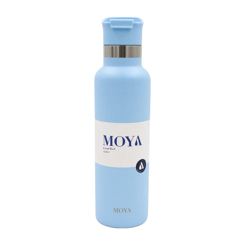 Moya Coral Reef 1L Insulated Water Bottle, Recycled Stainless Steel Bottle that Keeps Drinks Cold for 12 Hours