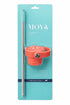 Moya Replacement Straw Lid and Steel Straw, BPA-Free Lid for Seashell, Starfish, Black Sea and Coral Reef Bottles