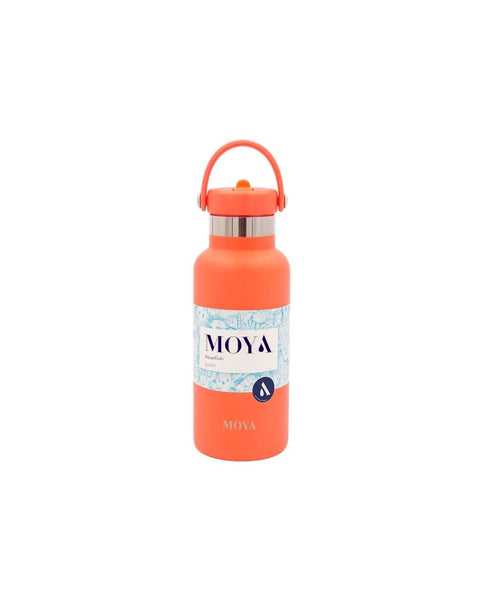 Moya Starfish 500ml Kids Water Bottle, Insulated Recycled Stainless Steel Bottle with Leakproof Straw Lid