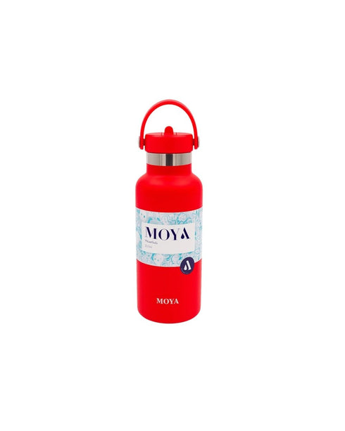 Moya Starfish 500ml Kids Water Bottle, Insulated Recycled Stainless Steel Bottle with Leakproof Straw Lid