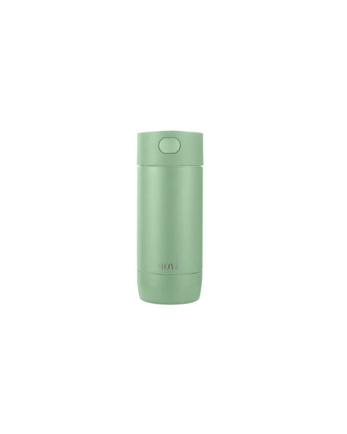 Moya Surf 350ml Travel Coffee Mug, Insulated Recycled Stainless Steel Mug with One-Press Lid for Hot or Iced Coffee