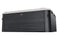 MSpa Oslo Aero Plus square hot tub, black wood-effect frame, side view on white