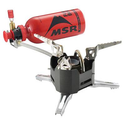 MSR XGK-EX MultiFuel Cooker, a reliable liquid fuel stove capable of burning various fuels for extreme conditions.