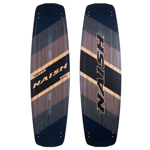 Naish S25 Traverse kiteboard, a performance twintip board designed for intermediate to advanced riders focusing on tricks and carving.