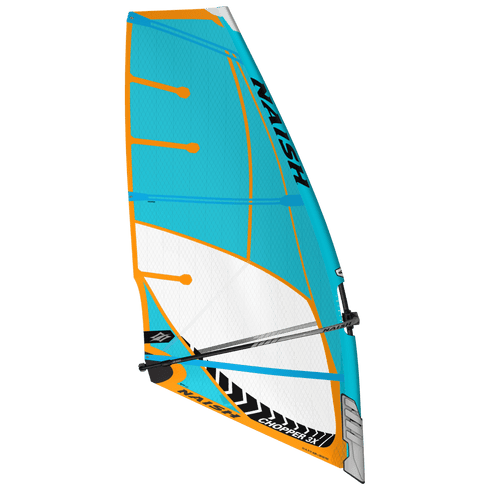 Naish Chopper 3X 4.5 Windsurf Wave Sail, Ultra-Compact 3-Batten Sail with Carbon Air Frame