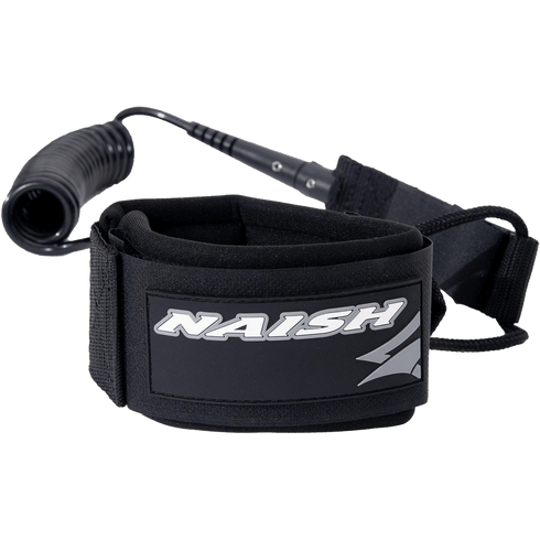 Naish Coil Board Leash 5ft, Coiled Ankle Leash for Wing Foiling and Foil Surfing