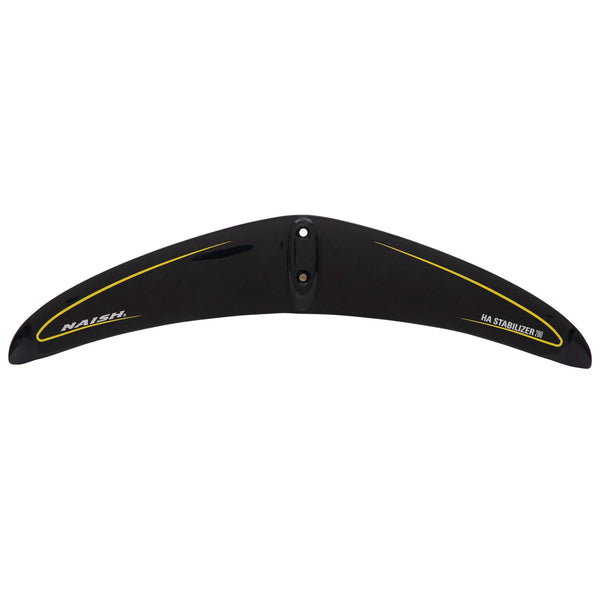 Naish Jet HA Stabilizer 2022, the rear wing component of a high-aspect hydrofoil, used for smooth balance and tracking.