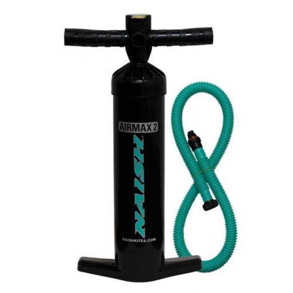 Naish S25 AirMax 2 Pump, a dual-action high-volume hand pump used for fast and efficient inflation of kites and wings.