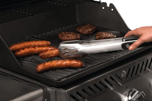 Napoleon BBQ Grill Accessory - Cast Iron Reversible Griddle for Rogue® Series Barbecue Grills - 56365 - Cast Iron, Reversible, Flat Side, Raised Side for Grilling, Drain Holes
