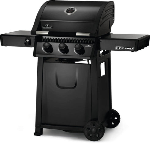 Napoleon Legend 365 Propane Gas Grill with Side Burner, Compact 2 - Burner Design, Jetfire Ignition, Suitable for Patio BBQ/Gardens