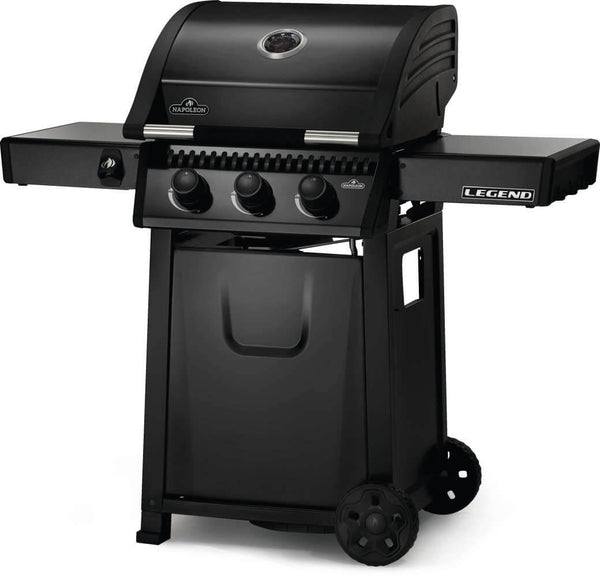 Napoleon Legend 365 Propane Gas Grill with Side Burner, Compact 2 - Burner Design, Jetfire Ignition, Suitable for Patio BBQ/Gardens