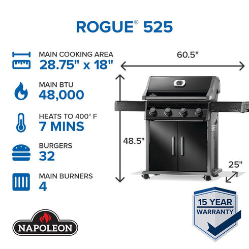 Napoleon Rogue 525 SB-2 Burner Outdoor Grill
