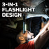 NEBO Big Larry 3 Work Light, 600 Lumen COB Flashlight with Red Task Light, Magnetic Base and AA Batteries