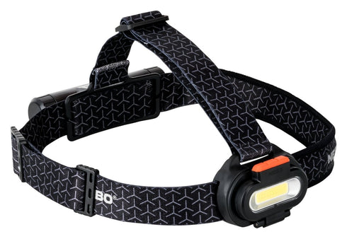 NEBO Einstein 1500 Flex Headlamp, 1500 Lumen Rechargeable Head Torch with Red Light, Runs on 18650 or CR123A