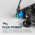 NEBO Einstein 1500 Flex Headlamp, 1500 Lumen Rechargeable Head Torch with Red Light, Runs on 18650 or CR123A