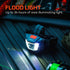 NEBO Einstein Duo 400 Headlamp, 400 Lumen Spot and Flood Head Torch with Red Light and Flex Power, AAA Included