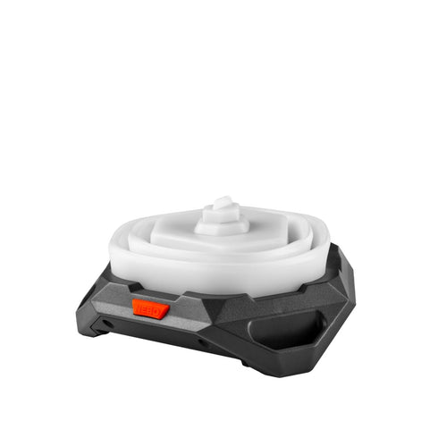NEBO Galileo Air 500 Collapsible Lantern, 500 Lumen Warm White Camping Lantern with Red Light, AA Powered