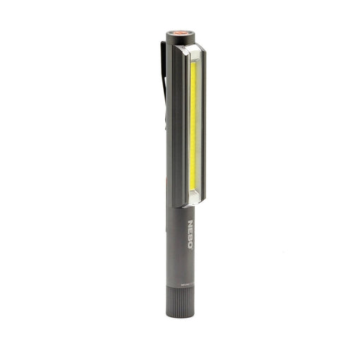 NEBO Lil Larry Work Light, 250 Lumen COB Pocket Light with Red Flash and Magnetic Base, AAA Batteries Included