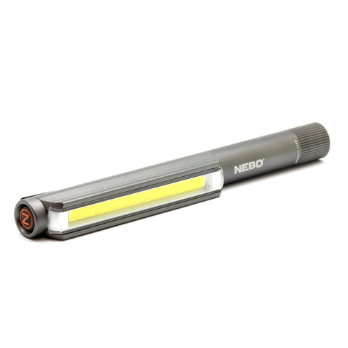 NEBO Lil Larry Work Light, 250 Lumen COB Pocket Light with Red Flash and Magnetic Base, AAA Batteries Included