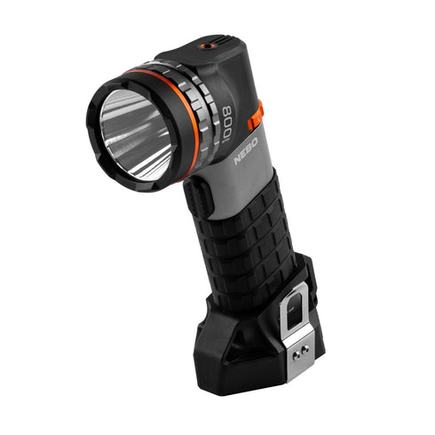 NEBO Luxtreme SL50 Spotlight, 800 m Beam Rechargeable Handheld Search Light with 12V Car Charger, IP67