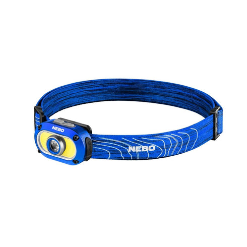 NEBO Mycro 550 Rechargeable Headlamp, 550 Lumen USB-C Spot and COB Flood Head Torch and Cap Light