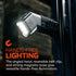 NEBO Paradigm 7500 Rechargeable Flashlight, 7500 Lumen Angled Tactical Torch with OLED Display, USB-C, IPX6