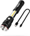 NEBO Slyde King 500 Lumen Rechargeable Flashlight - Extendable & Bright Torch for Emergencies