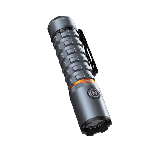 NEBO Torchy 2K Rechargeable Pocket Flashlight, 2000 Lumen USB-C EDC Torch with 200 m Beam, IPX6