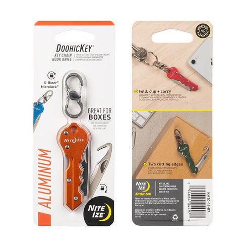 Nite Ize DoohicKey Key Chain Hook - Versatile Hook for Keys, Gear, or Accessories