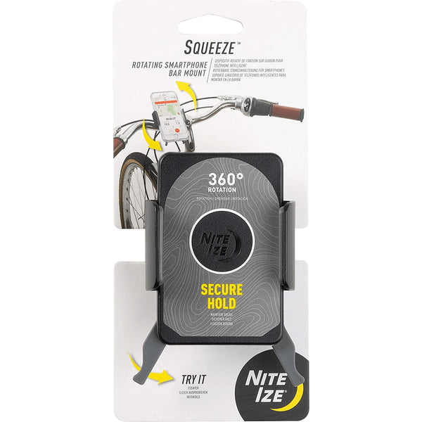 Nite Ize Handlebar Mount Squeeze Rotating Smartphone Holder