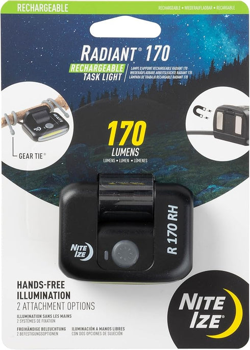 Nite Ize Radiant 170 Rechargeable Task Light - Bright and Portable Work Light