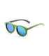 Ocean Fiji Wood Brown Sunglasses, Unique Wooden Frame Polarized Eyewear for Beach & Boating