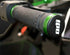 ODI Ruffian Lock-On PWC Grips, 130mm No Flange Black Jet Ski Grips with Silver Lock-Jaw Clamps and Diamond Pattern