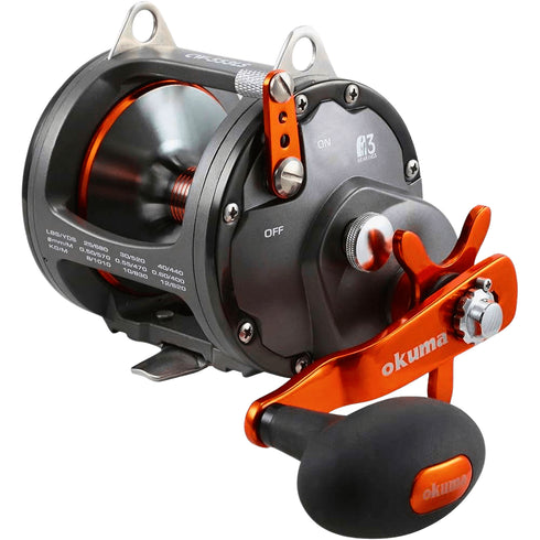 Okuma Coldwater CW-303DS Line Counter Trolling Reel, 6.2:1 Levelwind Reel with Carbonite Drag and Anti-Fog Counter