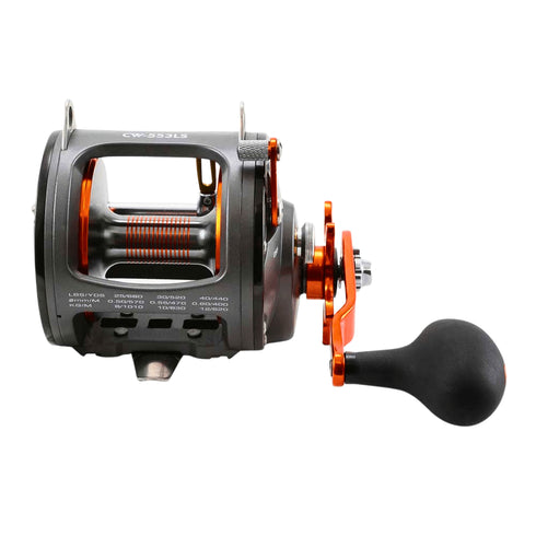 Okuma Coldwater CW-303DS Line Counter Trolling Reel, 6.2:1 Levelwind Reel with Carbonite Drag and Anti-Fog Counter