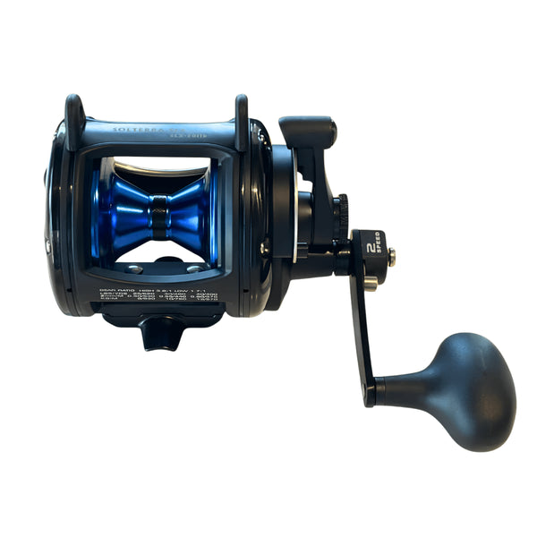 Okuma Solterra SLX Two-Speed Lever Drag Reel, Big Game Trolling Reel with 15 kg Carbonite Drag and Harness Lugs