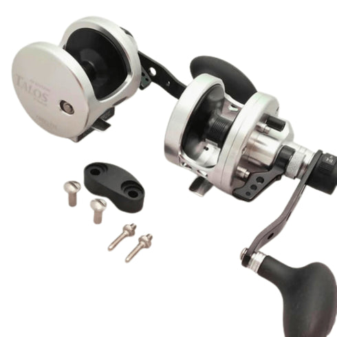 Omoto Talos TS12II Two-Speed Lever Drag Reel, Machined Aluminium Jigging Reel with 11.3 kg Carbon Drag
