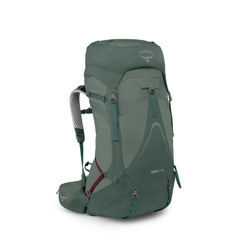 Osprey Aura AG LT 50 Women's Backpacking Pack, 50 L Lightweight Trekking Backpack with Integrated Raincover