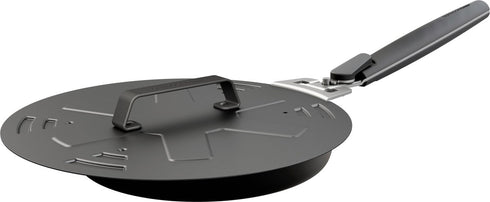 Outdoorchef Carbon Steel Lid 4 in 1, 29.5 cm Universal Pan Lid and Splash Guard for 24 to 28 cm Grill Pans