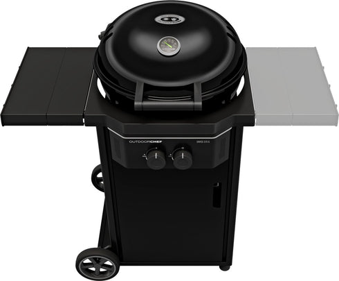 Outdoorchef Davos 570 G Pro Gas Kettle Grill, 54 cm Grill with 2 Ring Burners and Funnel System, 30 mbar LPG