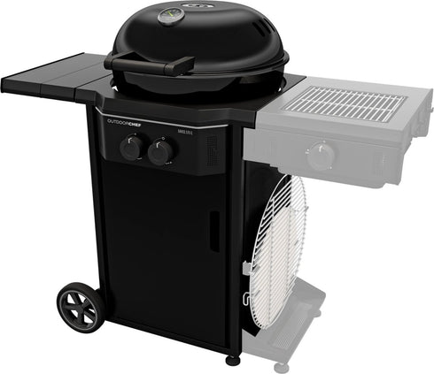 Outdoorchef Davos 570 G Pro Gas Kettle Grill, 54 cm Grill with 2 Ring Burners and Funnel System, 30 mbar LPG