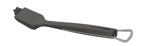 Outdoorchef Grill Brush Large, 44.5 cm Nylon Bristle BBQ Brush with Scraper, No Metal Bristles, Replaceable Head