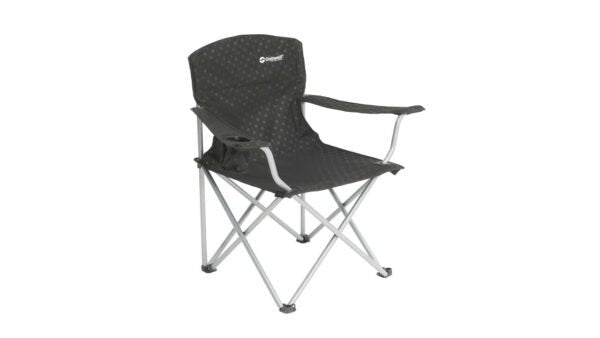 Outwell Catamarca Folding Chair, Black, Heavy - Duty Steel Frame, Easy Setup, Suitable for Outdoors/Events