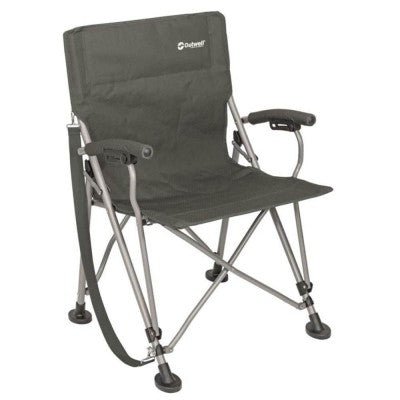 Outwell Perce Folding Chair, Ergonomic Support with Armrests and Cup Holder, Suitable for Fishing/Camping