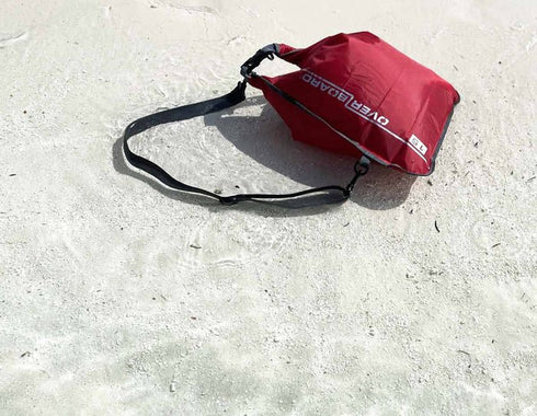 Overboard Dry Flat Bag 15L, Slim Waterproof Roll - Top Storage Sack for Packing & Organization