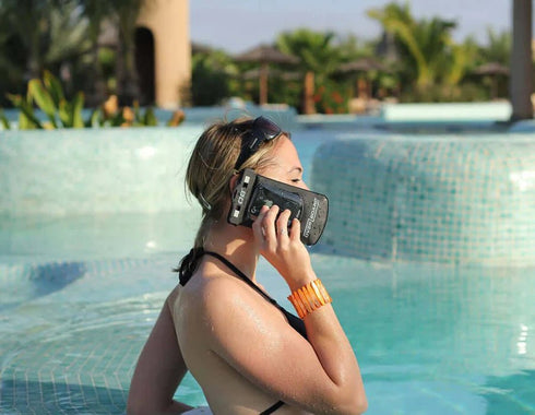 Overboard Waterproof Phone Case, Submersible IP68 Rated Cover for Smartphones & Beach Safety