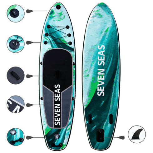 Pangea Inflatable Stand Up Paddle Board, iSUP Package with Paddle, Pump, Leash and Dry Bag
